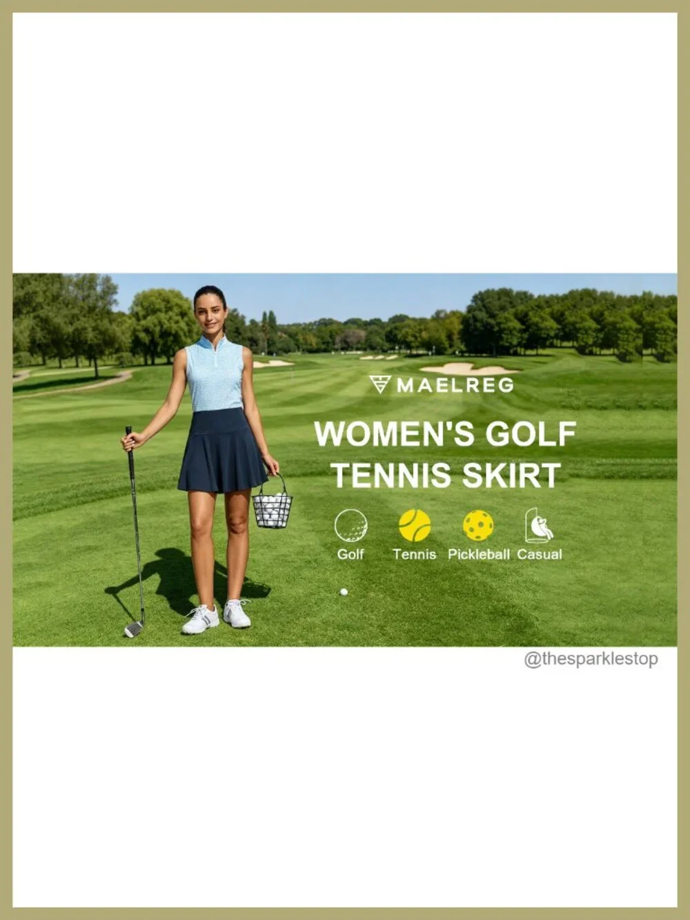 Women's Pleated Tennis Skort with 2 Pockets High Waisted Athletic Golf Skirt